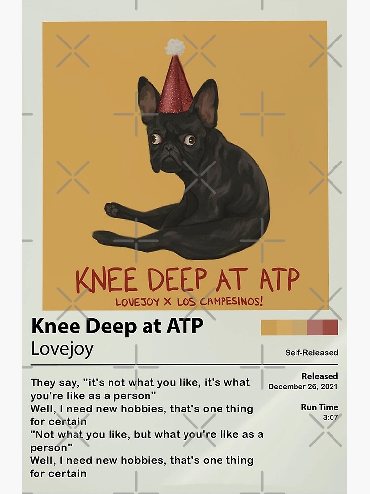 Disover Lovejoy Knee Deep At ATP Dog New Single, Lovejoy x los campesinos Album Premium Matte Vertical Poster