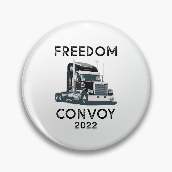 Aperçu de l'œuvre Freedom Convoy 2022 à l'appui du mandat des camionneurs Freedom créée et vendue par happy gift art.
