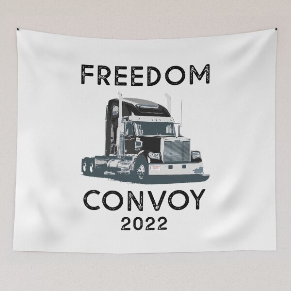 Item preview, Freedom Convoy 2022 In Support of Truckers Mandate Freedom designed and sold by happy gift art.