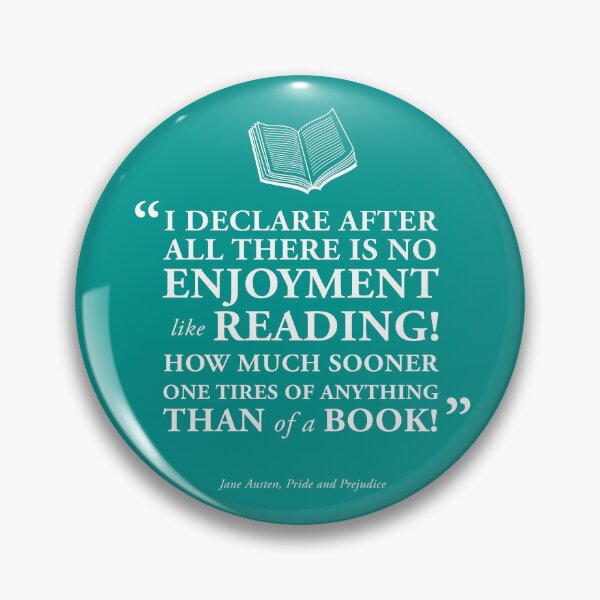 Item preview, No Joy Like Reading Quote from Pride and Prejudice by Jane Austen designed and sold by GoodOldBooks.