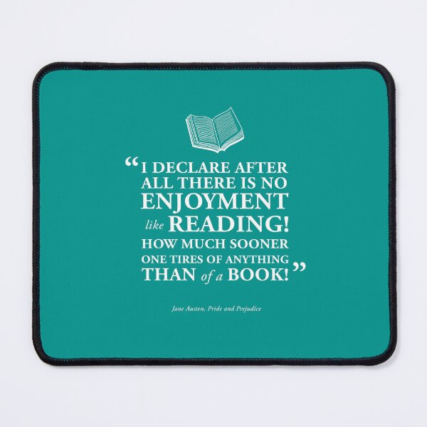 Item preview, No Joy Like Reading Quote from Pride and Prejudice by Jane Austen designed and sold by GoodOldBooks.
