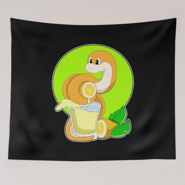 Item preview, Snake with Glass of Lemon juice designed and sold by Snabdesign84.