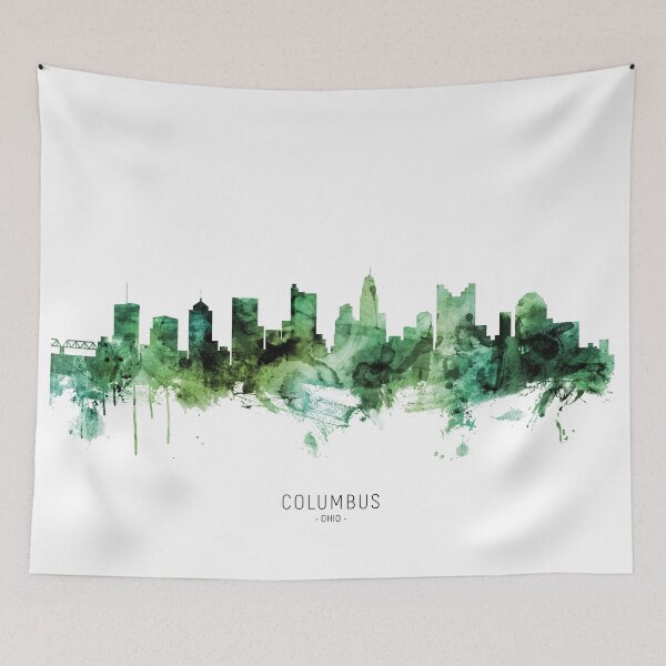 Artikelvorschau, Columbus Ohio Skyline entworfen und verkauft von ArtPrints.