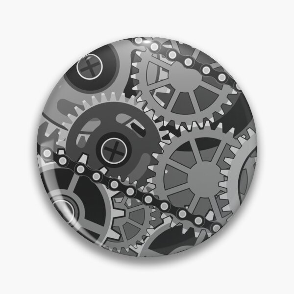 Item preview, Gears Cogs Steampunk Machine Mechanical Grind Clock designed and sold by Spaceshipsells.