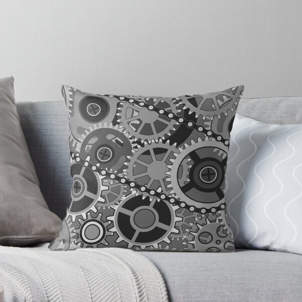 Item preview, Gears Cogs Steampunk Machine Mechanical Grind Clock designed and sold by Spaceshipsells.