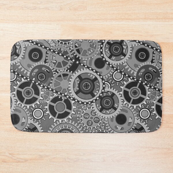 Item preview, Gears Cogs Steampunk Machine Mechanical Grind Clock designed and sold by Spaceshipsells.