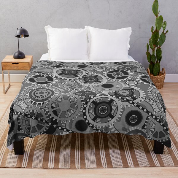 Item preview, Gears Cogs Steampunk Machine Mechanical Grind Clock designed and sold by Spaceshipsells.