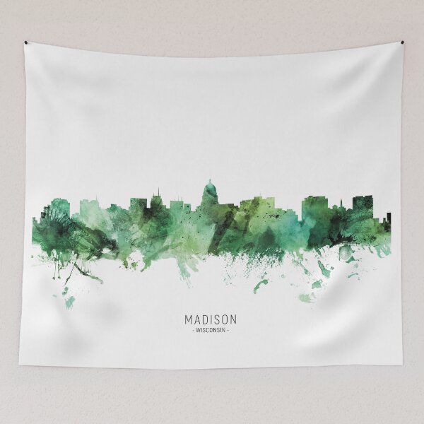 Artikelvorschau, Madison Wisconsin Skyline entworfen und verkauft von ArtPrints.