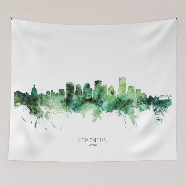 Item preview, Edmonton Canada Skyline designed and sold by ArtPrints.
