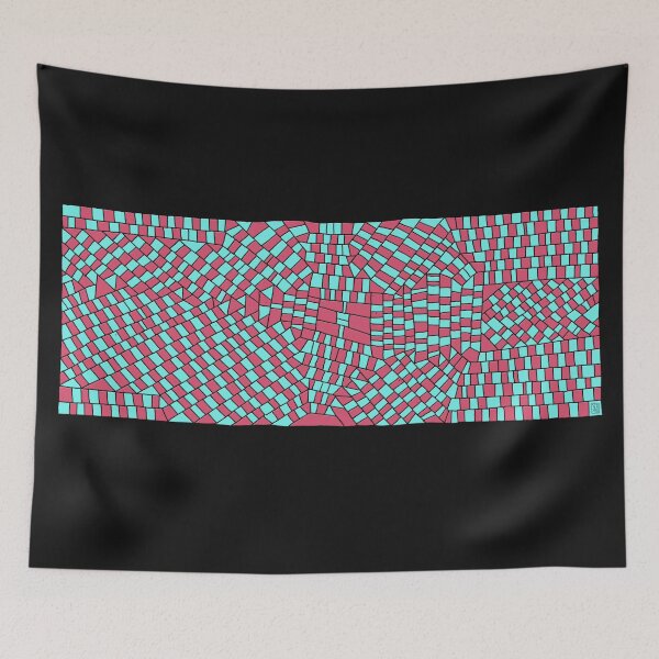 Item preview, Pattern Number Ninety Seven (Red Blue) designed and sold by David Lee  INGERSOLL.
