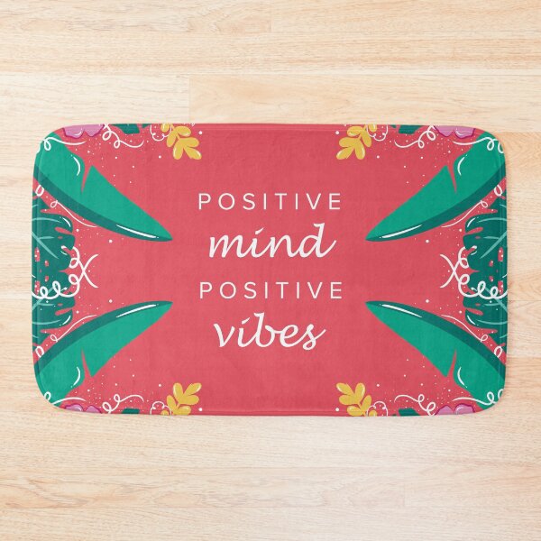 Item preview, Positive Mind Positive Vibes (Tropical Pattern) designed and sold by Cosmodoody.