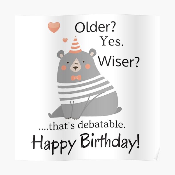 Happy Birthday Funny Posters for Sale