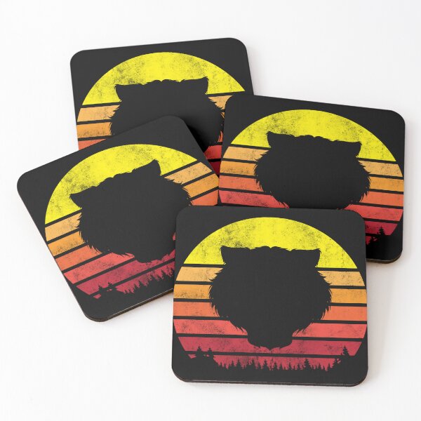 Item preview, Vintage Retro Tiger Face Silhouette Big cat Sun Wildlife designed and sold by House Sparrow.