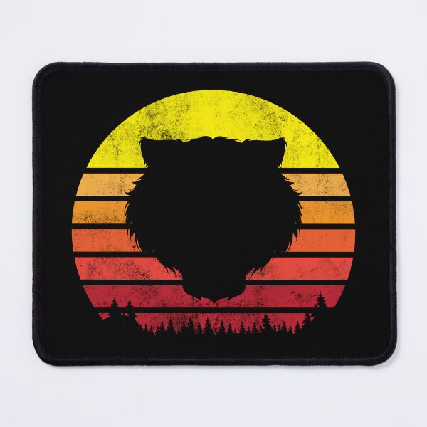 Item preview, Vintage Retro Tiger Face Silhouette Big cat Sun Wildlife designed and sold by House Sparrow.