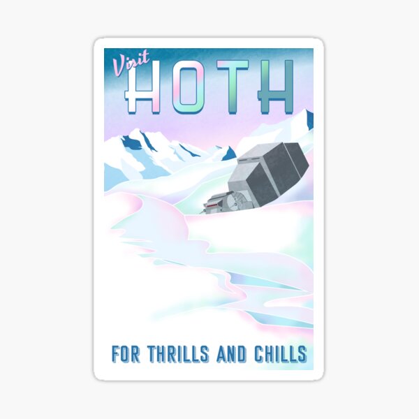 Vista previa del artículo con la obra «Viajes: Hoth (inglés)», diseñado y vendido por plumblood.