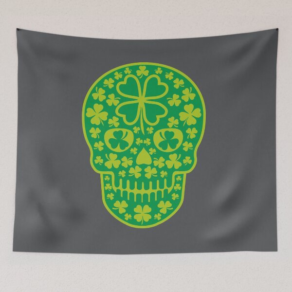 Item preview, st. Patrick skull, grunge vintage design designed and sold by amid999.