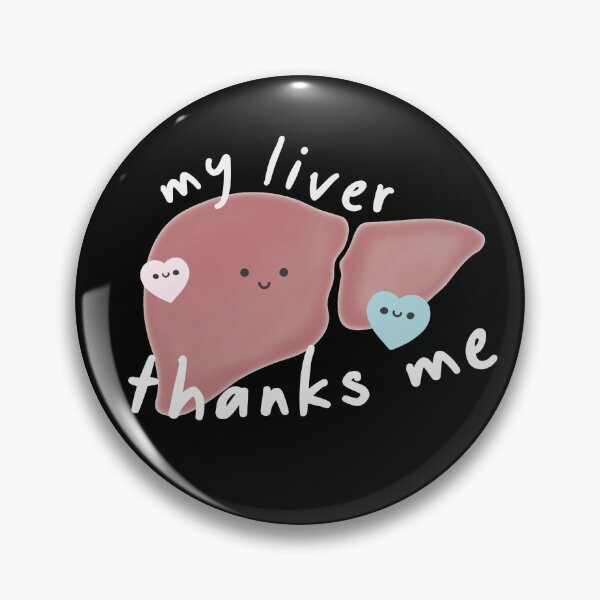 Item preview, My Liver Thanks Me! Cute & Sober designed and sold by aurastitch.