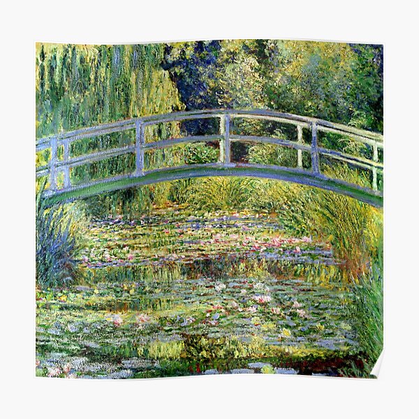 The Water-Lily Pond by Monet Poster