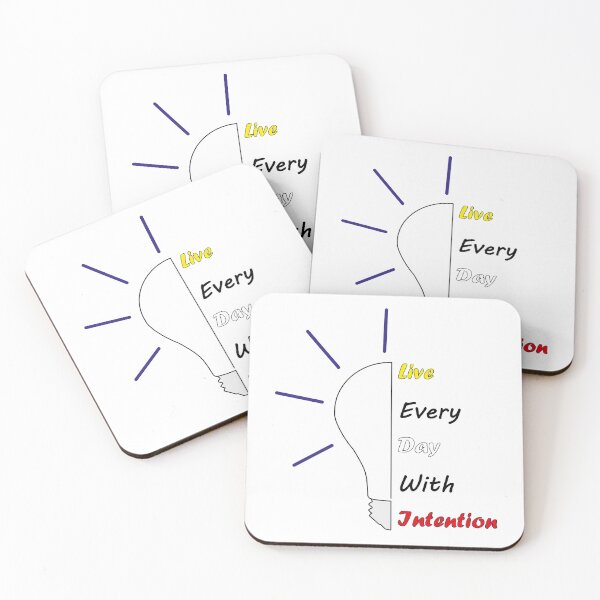 Item preview, Live Every Day With Intention designed and sold by mad art.