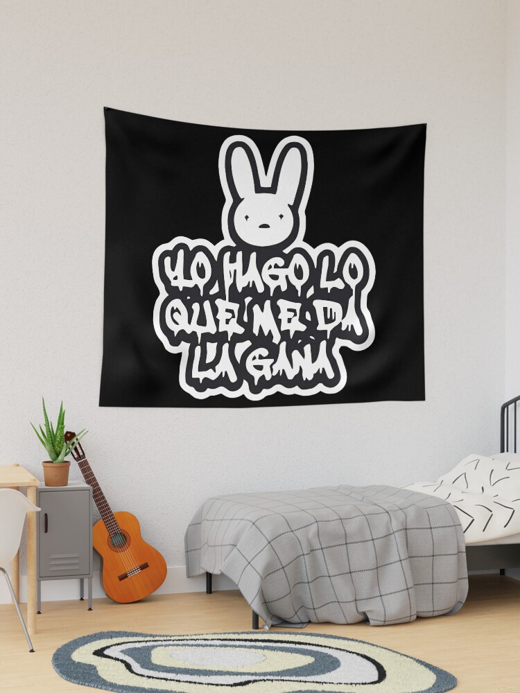 Bad Bunny Hearts Tapestry for Sale by andi0521