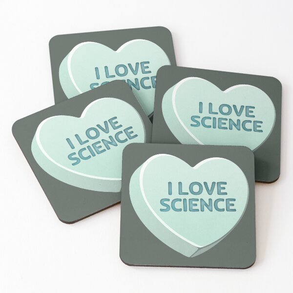 Item preview, I Love Science Green Candy Heart designed and sold by TheQuietDesign.