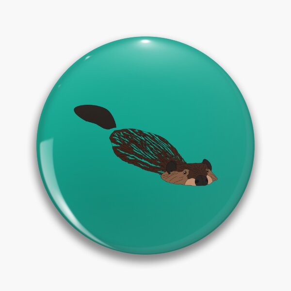 Item preview, Beaver Swimming designed and sold by Procyonidae Creative.