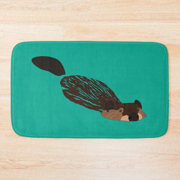 Item preview, Beaver Swimming designed and sold by Procyonidae Creative.