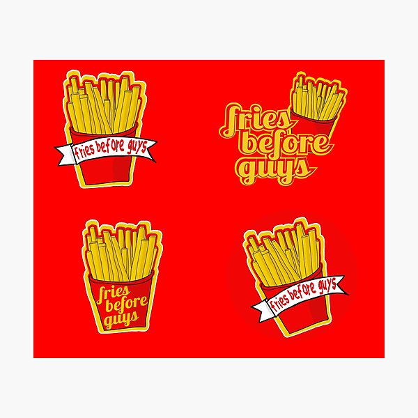 Item preview, Fries Before Guys-funny fast food- fry lovers-french fry and junk food lover pack designed and sold by Rajpramanik.