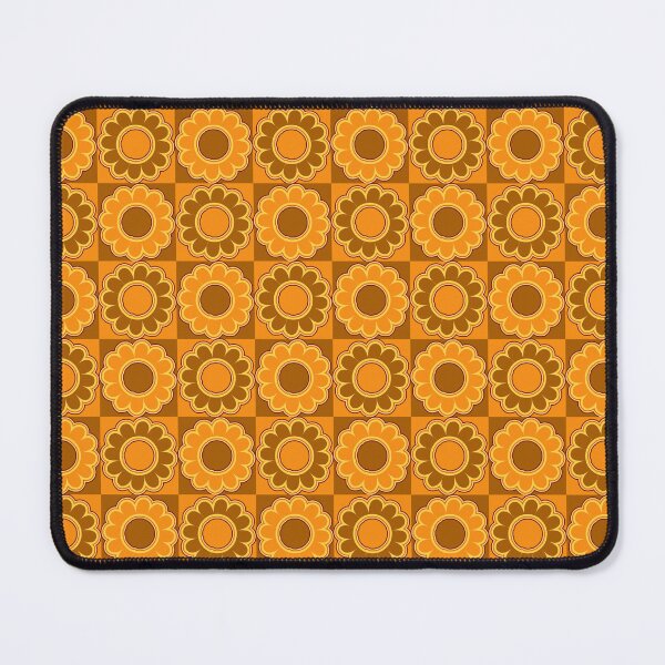 Item preview, Flower power brown orange yellow pattern designed and sold by aapshop.