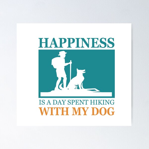 Item preview, Happiness Is Hiking With My Dog designed and sold by Chafy  ⭐⭐⭐⭐⭐.