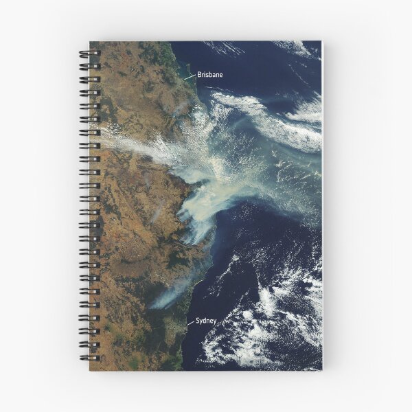 Item preview, Bushfires rage in Australia (view from space) designed and sold by Raureif.
