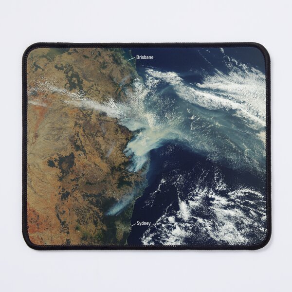 Item preview, Bushfires rage in Australia (view from space) designed and sold by Raureif.