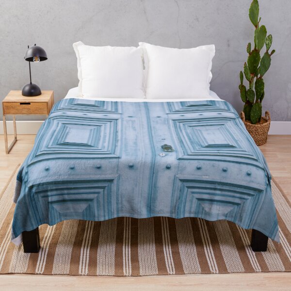 Item preview, Travel Photography-Door-Morocco-Gateway-Light Blue-Blue-Number-House designed and sold by TessAndre.