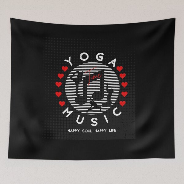 Item preview, Yoga time quote,Yoga Time and Music,Happy Soul Happy life designed and sold by behappysiempre.