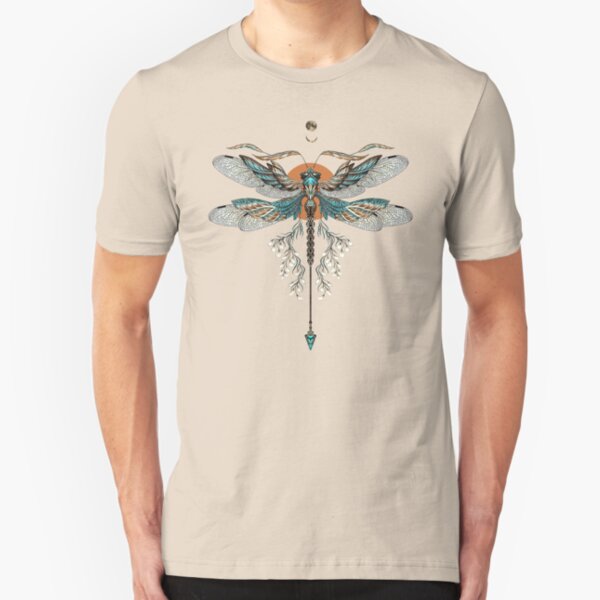 Dragon Fly Tattoo Slim Fit T-Shirt