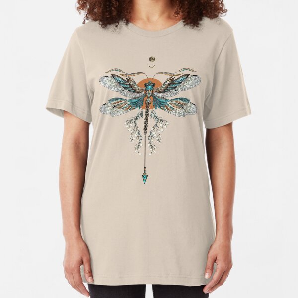 Dragon Fly Tattoo Slim Fit T-Shirt