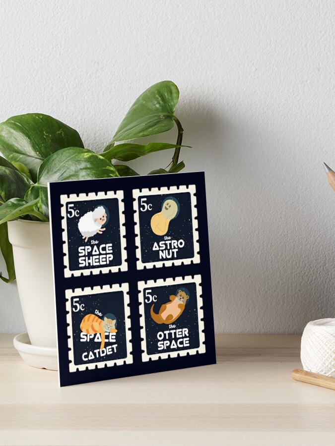 Space Animals Stamp, Funny Gift Ideas