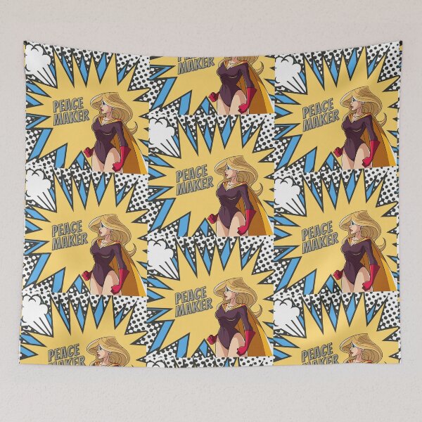 Item preview, Peace Maker - Cartoon and Comic Lovers Colorful and Powerful Super Heroine designed and sold by JoyTop.