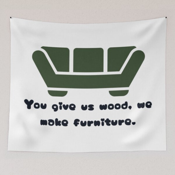 Item preview, You Give Us Wood, We Make Furniture. designed and sold by nuvalonstyles.