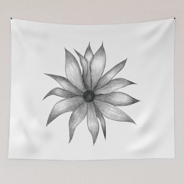 Item preview, Graphite Flower Sketch designed and sold by Arianna Khalil.