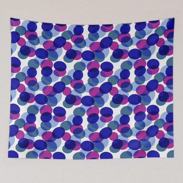 Item preview, mauve and blue and gray circles designed and sold by MGuyerArt.