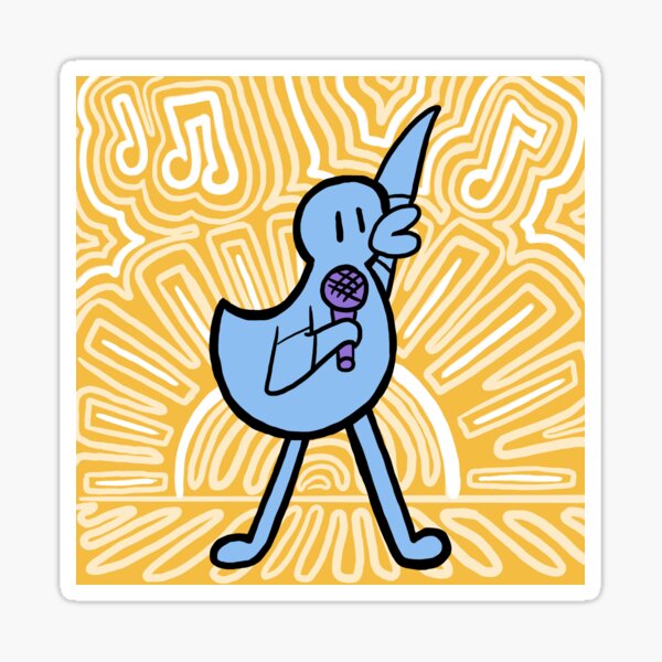 Penelope singing Sticker