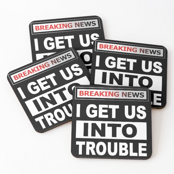 Item preview, I Get Us Into Trouble, Funny Matching Sibling Best Friend  designed and sold by SaliDesigner.