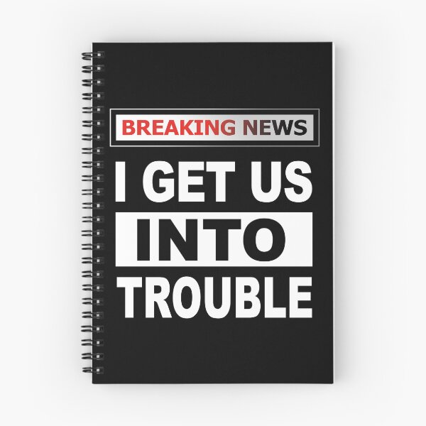 Item preview, I Get Us Into Trouble, Funny Matching Sibling Best Friend  designed and sold by SaliDesigner.