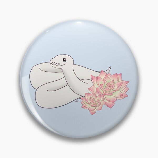 Item preview, Blue-Eyed Leucistic Ball Python and Succulents designed and sold by anacecilia.