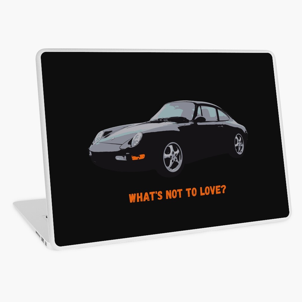 Black Porsche 993, What's not to Love? Laptop Skin 8GAYZRQ4
