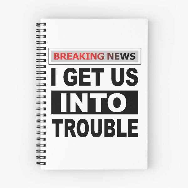 Item preview, I Get Us Into Trouble, Funny Matching Sibling Best Friend  designed and sold by SaliDesigner.