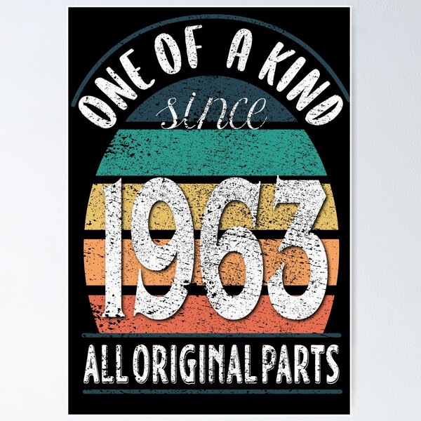 Item preview, One of a Kind Since 1963 All Original Parts, Vintage Birthday 1963 designed and sold by orangeblue21.