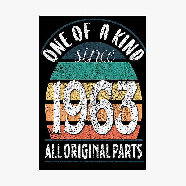 Item preview, One of a Kind Since 1963 All Original Parts, Vintage Birthday 1963 designed and sold by orangeblue21.
