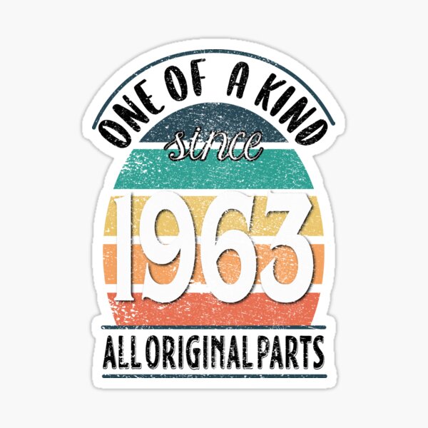 Item preview, One of a Kind Since 1963 All Original Parts, Vintage Birthday 1963 designed and sold by orangeblue21.